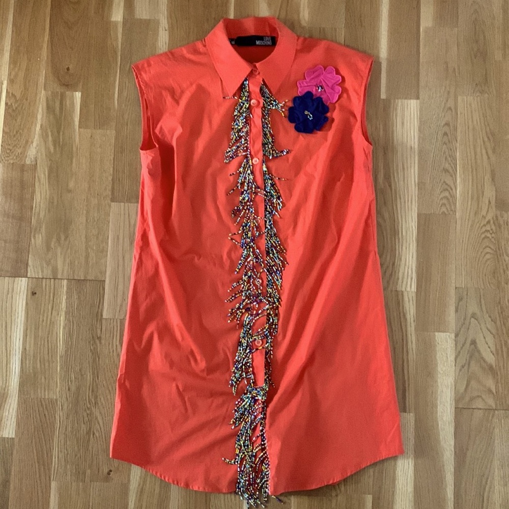 Love Moschino Button Down Tassel shirt tunic
